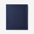 Classic Cool Cotton Percale Flat Bed Sheet - Navy, Cal King