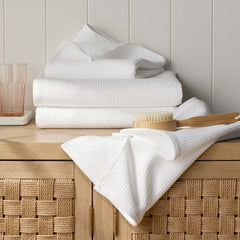 Waffle Hand Towel - White