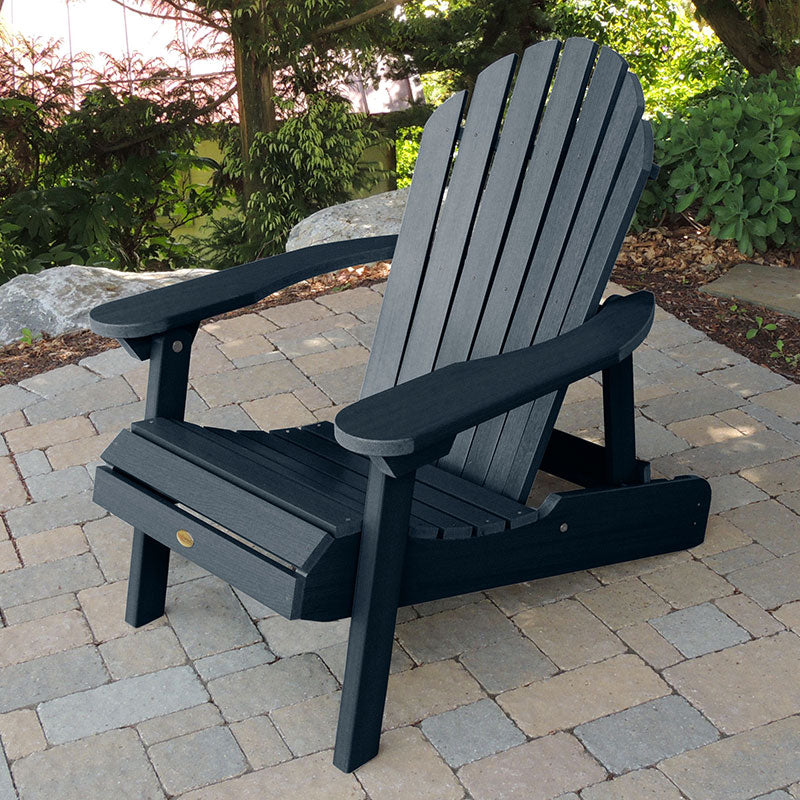 Folding and Reclining Adirondack Chair -  Navy