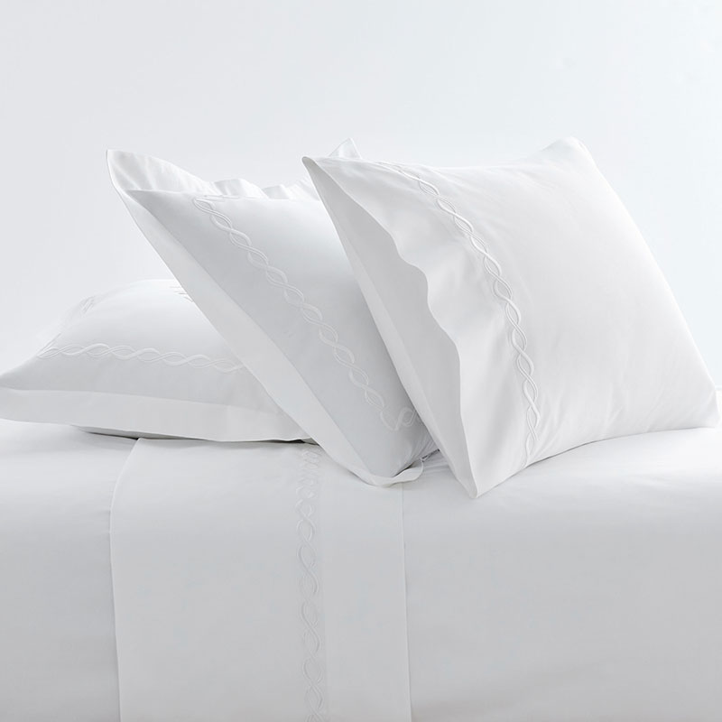Marcella Premium Smooth Egyptian Cotton Sateen Bed Sheet Set - White, Queen