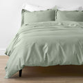 Classic Smooth Rayon Made From Bamboo Sateen Bed Duvet Cover - Tarragon, Full