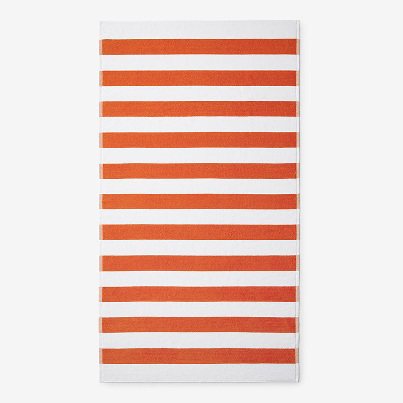 Classic Cabana Stripe Beach Towel - Orange