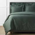 Premium Smooth Supima® Cotton Wrinkle-Free Sateen Duvet Cover - Olive Green, Full/Queen