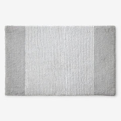Striped Bath Rug - Silver, 17 in. x 24 in.
