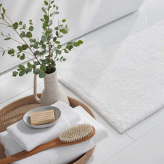 Plush Spa Solid Bath Sheet - White