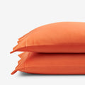 T-Shirt Soft Jersey Knit Pillowcase Set - Orange, Standard