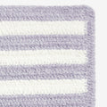 Chenille Border Stripe Handwoven Reversible Rug - Lilac, Swatch