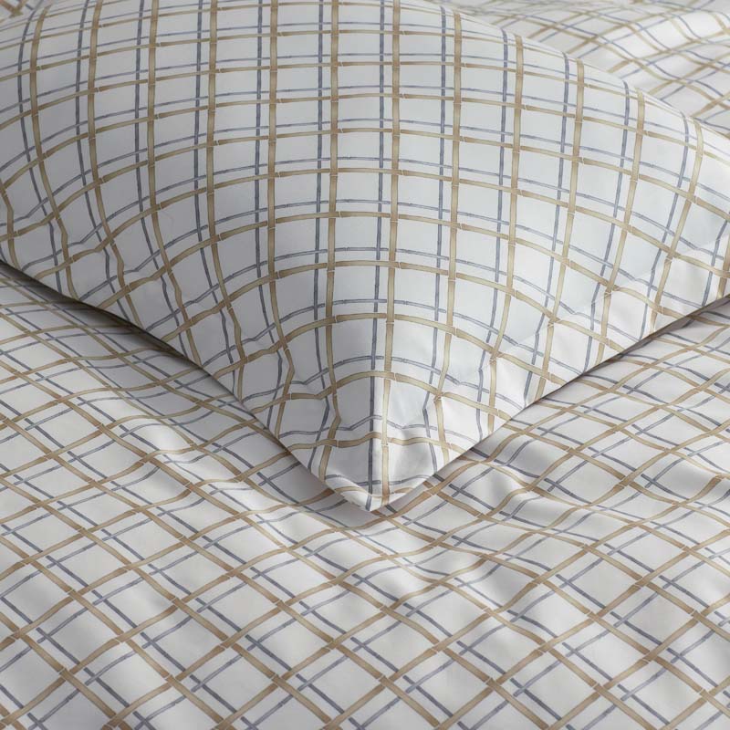 Leander Premium Smooth Wrinkle-Free Sateen Fitted Bed Sheet - Gray Multi, Twin