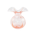 Hibiscus Glass Fluted Vases -   Pink, Small