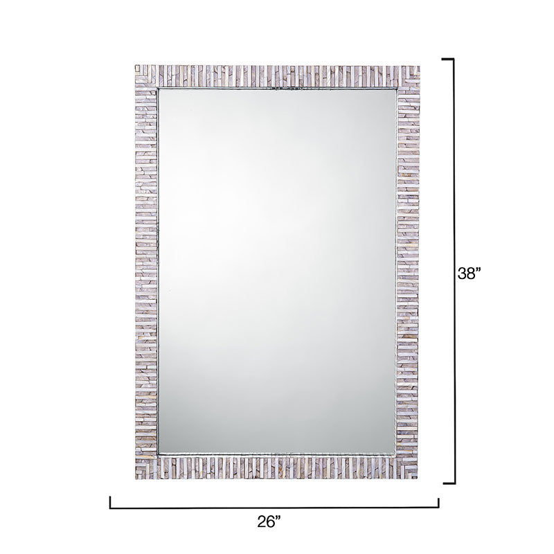 Mother-of-pearl Mosaic Rectangle Mirror 