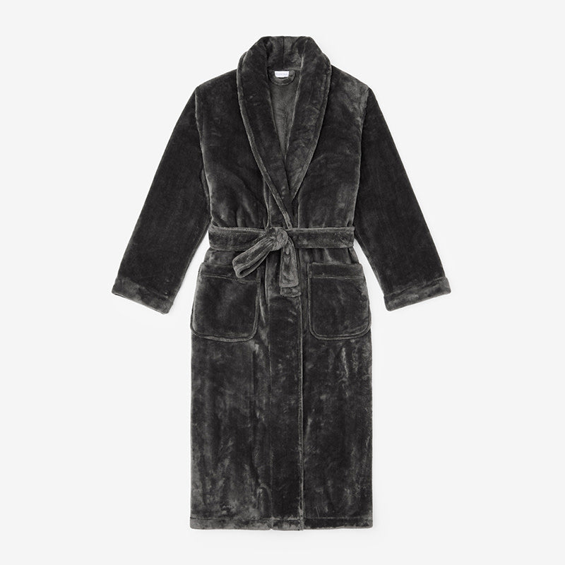 Womens Robes - Dark Gray, XS