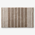 Plush Spa Stripe Bath Rug - Dark Mocha, 24 in. x 40 in.