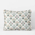 Garden Patch Reversible Garment Washed Cotton Percale Sham - Multi, King