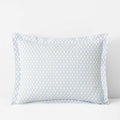 Feliciana Geo Garment Washed Cotton Percale Sham - Blue Multi, King