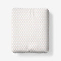 Feliciana Geo Garment Washed Cotton Percale Fitted Bed Sheet - Clay, Queen