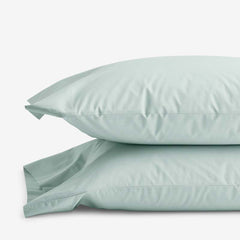 Classic Cool Cotton Percale Pillowcase Set - Sea Mist, Standard