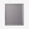 Premium Smooth Supima® Cotton Wrinkle-Free Sateen Flat Bed Sheet - Silver, Full