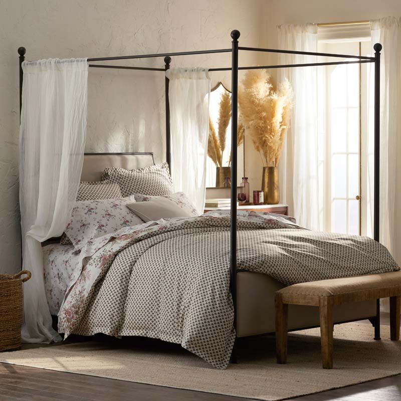 Antara Reversible Premium Smooth Sateen Duvet Cover - Blush, Full/Queen