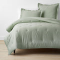Classic Smooth Rayon Made From Bamboo Sateen Comforter - Tarragon, Twin/Twin XL