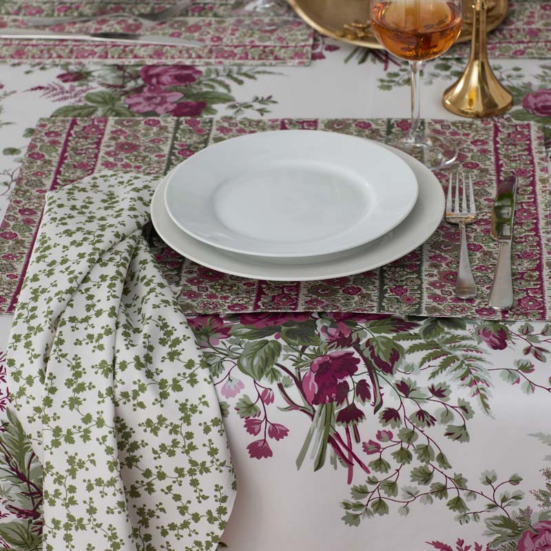 Antara Reversible Placemats, Set of 4 - Red