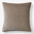 Velvet Decorative Square Pillow Cover - Taupe,  24 in. x 24 in.