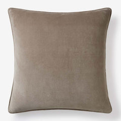 Velvet Decorative Square Pillow Cover - Taupe,  24 in. x 24 in.