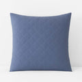Waffle Quilted Sham - Denim Blue, Euro