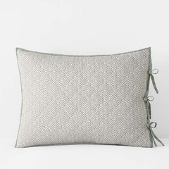 Tira Geo Reversible Quilted Sham - Green, King