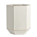 Luxe Waste Basket - Cream and Gold
