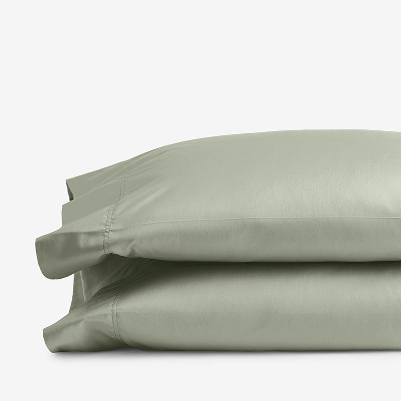 Classic Smooth Rayon Made From Bamboo Sateen Pillowcase Set - Tarragon, Standard