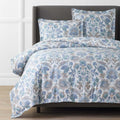 Garden Song Premium Smooth Sateen Duvet Cover - Mint Green, Full