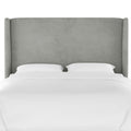 Gramercy Velvet Headboard - Steel Gray