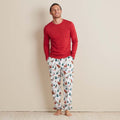 Family Flannel Men's Jogger Pants Pajama Set - Winter Skating Animals, XXXL