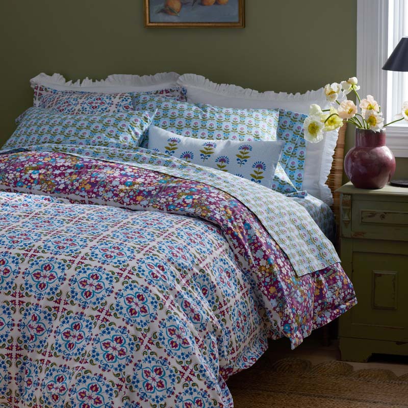 Idril Classic Cool Cotton Percale Bed Sheet Set - Butti, Twin