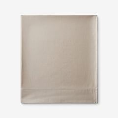 Premium Smooth Supima® Cotton Wrinkle-Free Sateen Flat Bed Sheet - Light Birch, Queen