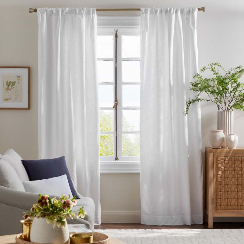 Texture Blackout Window Curtain - White, 84 in.