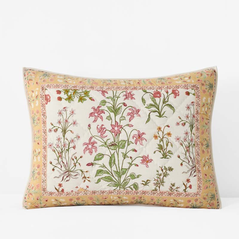 Myesha Quilted Sham - Gold, Standard