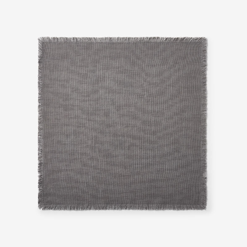 Solid Fringe Napkins, Set of 4 - Stone