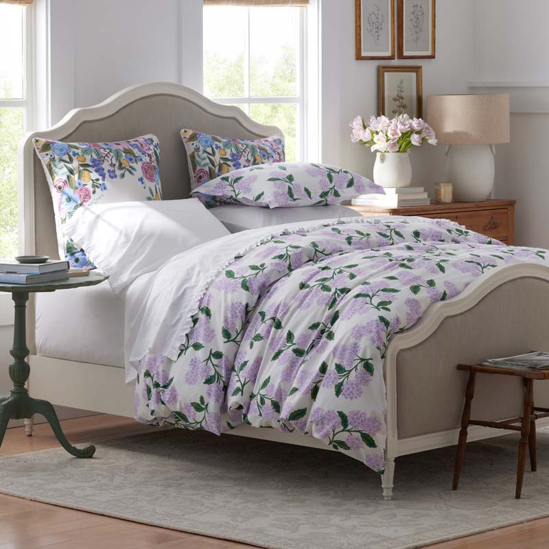 Hydrangea Classic Cool Cotton Percale Comforter - Lilac, Full/Queen