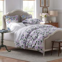Hydrangea Classic Cool Cotton Percale Comforter - Lilac, Full/Queen