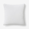 Classic All Season Breathable Cotton Knit Decorative Pillow Cover - White