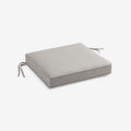 Rain Boxed Edge Replacement Chair Cushion - Silver, 16 in. x 15 in.