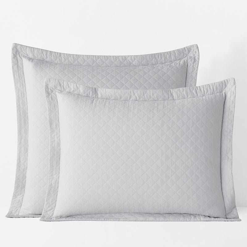 Norfolk Premium Smooth Egyptian Cotton Sateen Sham - Fog, Standard