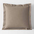Classic Cool Cotton Percale Sham - Mocha, Euro
