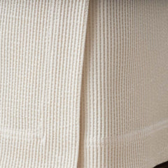 Matelassé 18 in. Bed Skirt - Textured Stripe Ivory, King