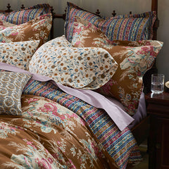 Malti Premium Smooth Sateen Reversible Sham - Gold, Euro