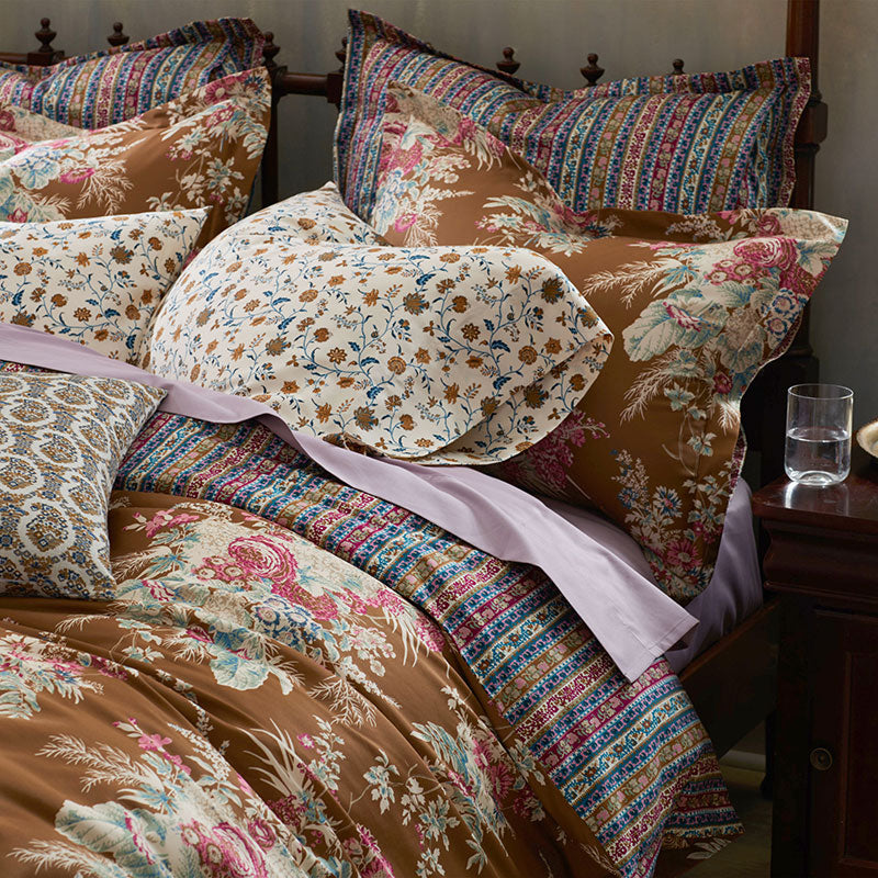 Malti Premium Smooth Sateen Reversible Sham - Gold, King