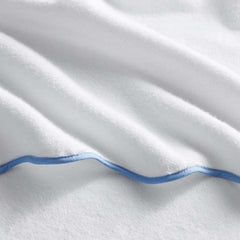 Scalloped Edge Bath Towel - Light Blue