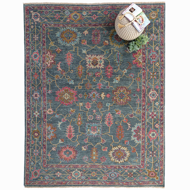 Hand Knotted Traditional Wool Rug -  Berry Multi, 3' x 5'