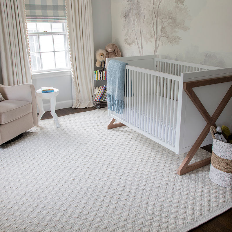 Dot Handwoven Wool Rug - Gray, 3' 9" x 5' 9"